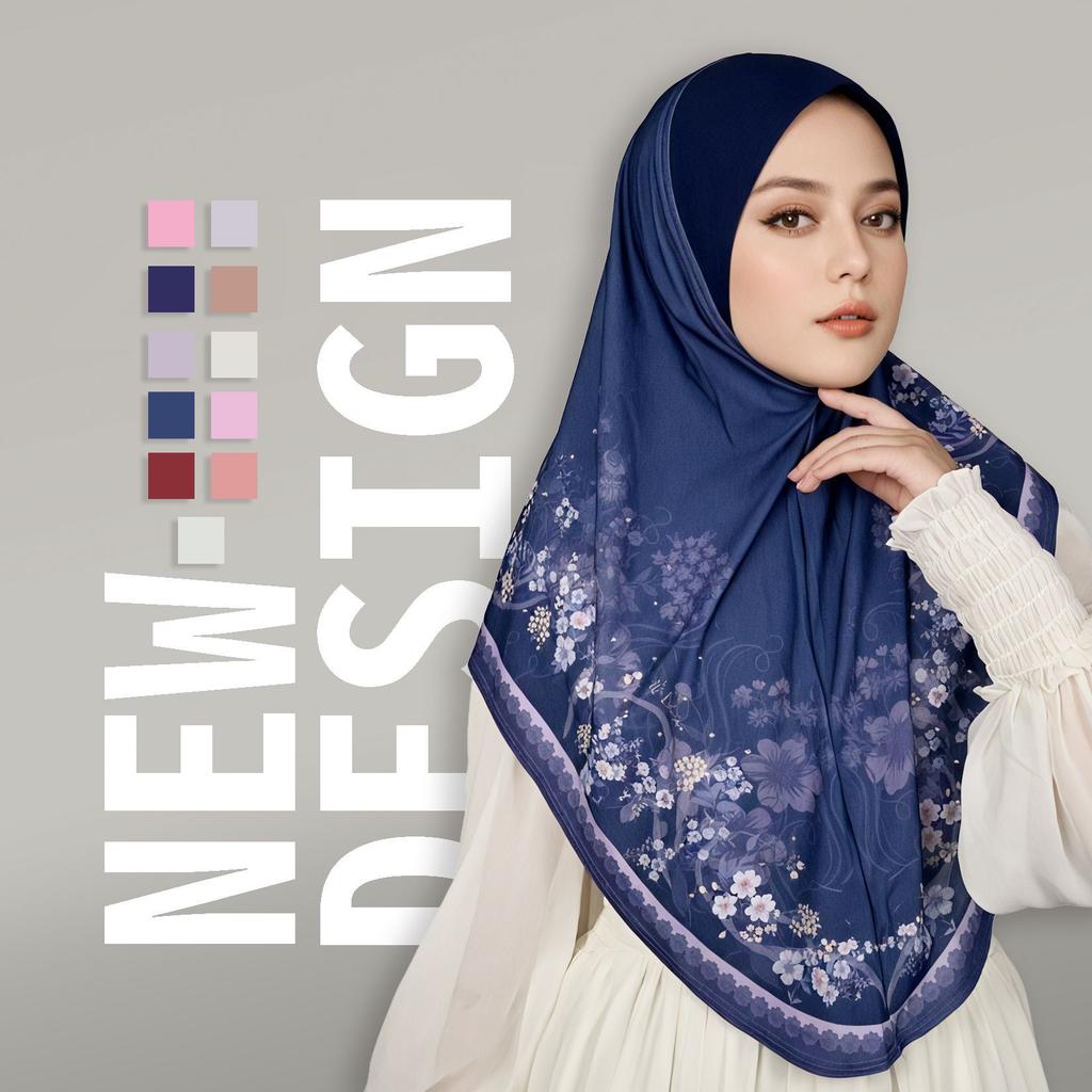 Malaysia Women Print Hijabs Shawl Arab Head Wrap Bonnet Long Scarf Scarves