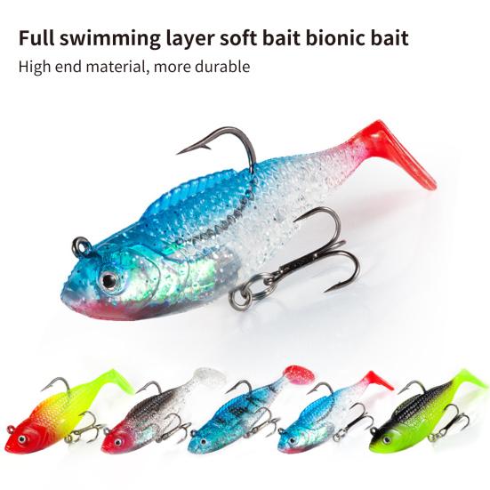 

MUQZI Спортивный аксессуар 7 см/14 г Мягкая наживка премиум-класса с колючим крючком и блестками, искусственный дизайн