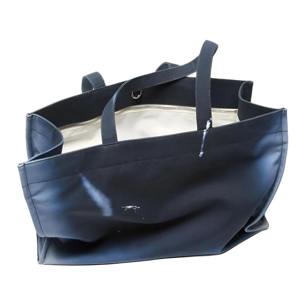 Acne Studios Spray Print Commuter Bow Tote Bag Women Tote Bags Dark-Blue C10288885