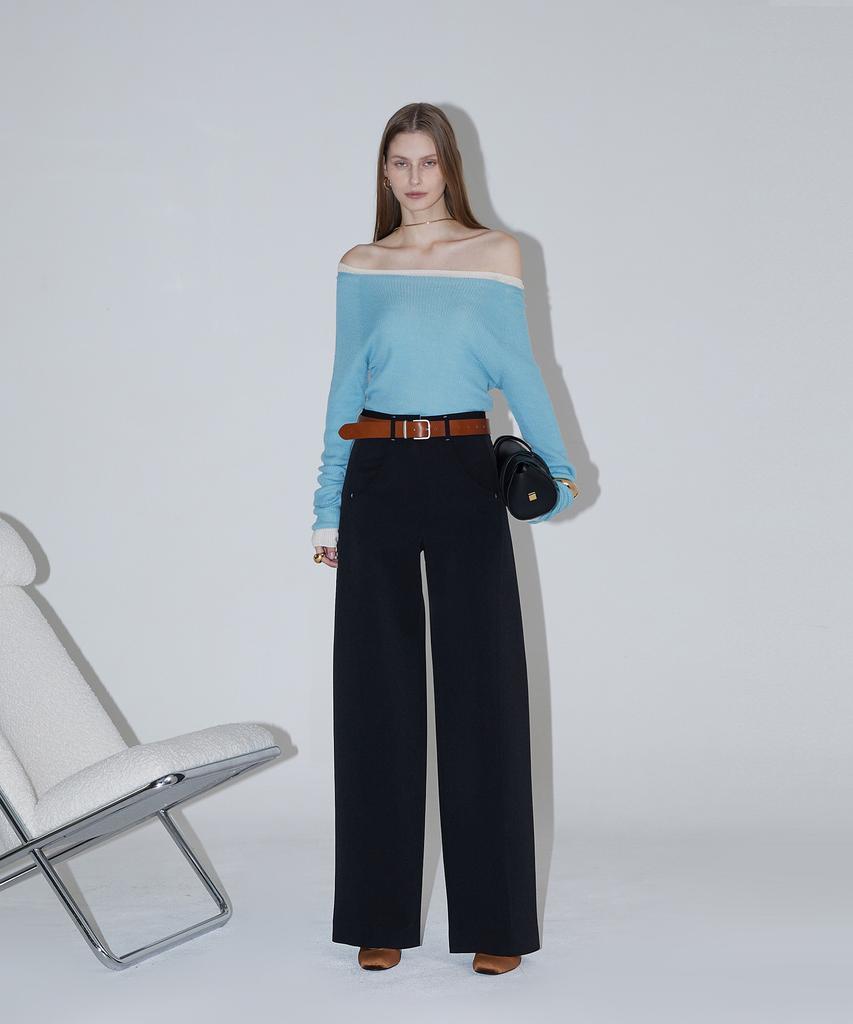 RENEJ Ava Curve Pants - Black