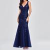 Elegant Fashionable V Neck Sequin Dress Stylegown Summer Sleeveless