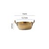 Gold Stainless Steel Bowl with Handle, Suitable for Hot Pot, Fried Food, Salad and Party Entertaining