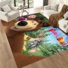 Masha Bear Carpet Suitable for Study Room Entryway Balcony Playrooms Anti-slip Rug Decorate Offices Best for Christmas