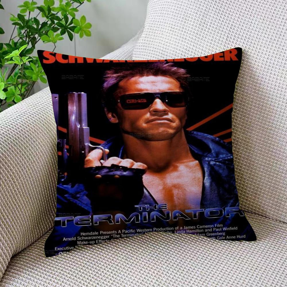 Classic Movie The Terminator Decorative Room Aesthetics Pillow Case Home Decor Bedroom Sofa Bed Couch Pillow Cover 45X45