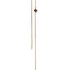 UNI.J Ruby Single Long 14k Gold Earring Ie398