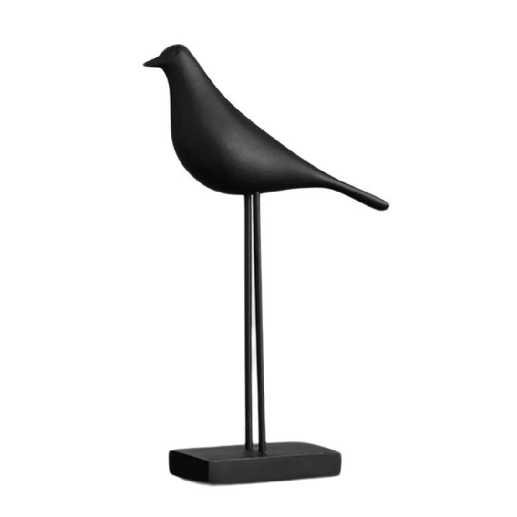 Pryskyřičná soška ptáka Severské figurky ptáků Domácí dekorace Dekorativní socha pro obývací pokoj, ložnici, kancelářský stůl