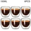 80ML/150ML 2-18PCS Double Wall Glass Kung Fu Tea Cup Transparent Coffee Milk Water Mug High Borosilicate Glass Drinkware Tea Set