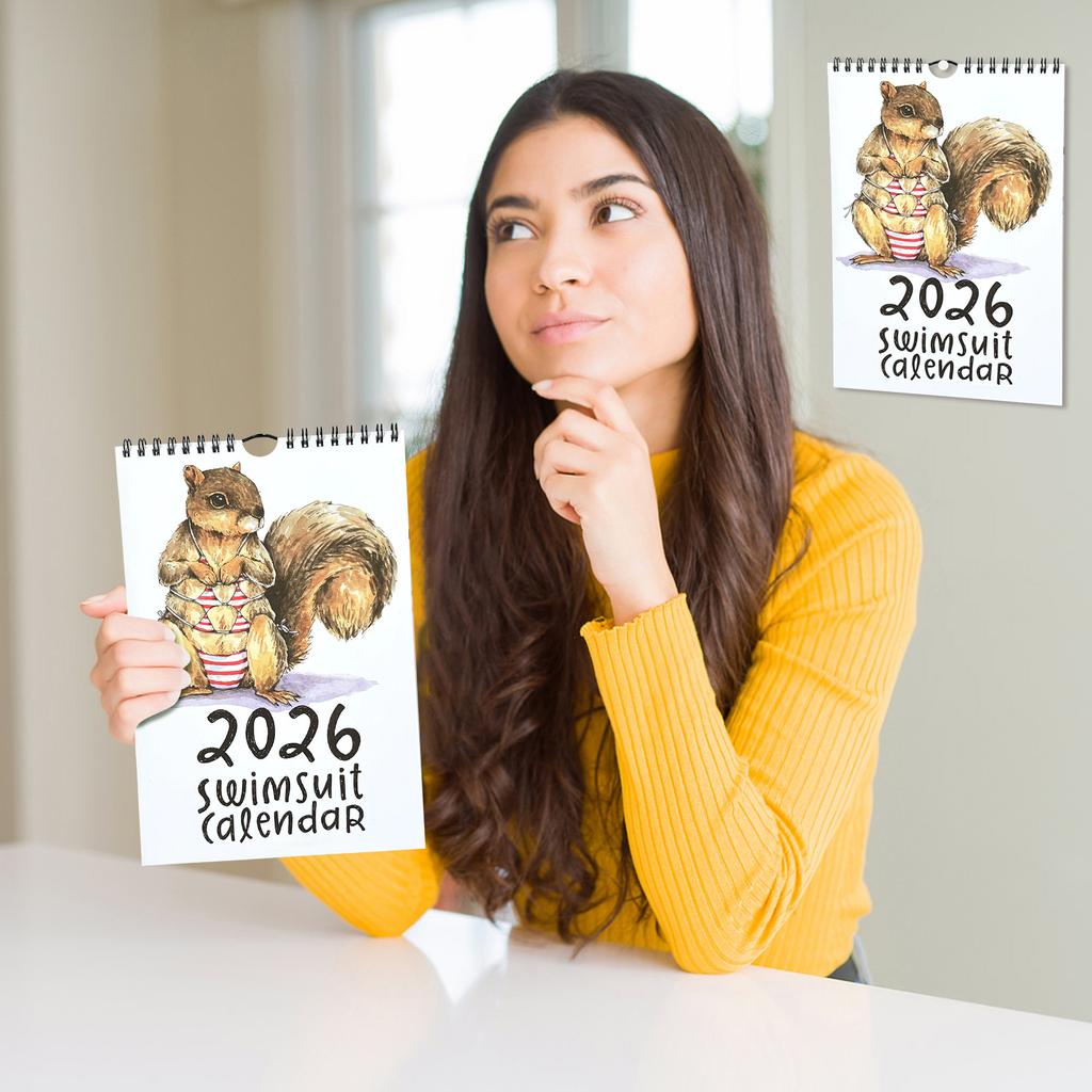 Creative Cute Animal Swimsuit Calendar Cute Animal Creative New Year's Calendar