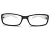Stylish and Fashionable Reading Glasses with Leather GL01 Men's Glasses/senior Temples, Black, 2.50
