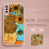 Schlanke Hautgefühl Ölgemälde Maler Van Gogh Weiche Silikon PU Leder Telefon Abdeckung für iPhone Samsung Huawei Honor Xiaomi Redmi OPPO Realme Vivo