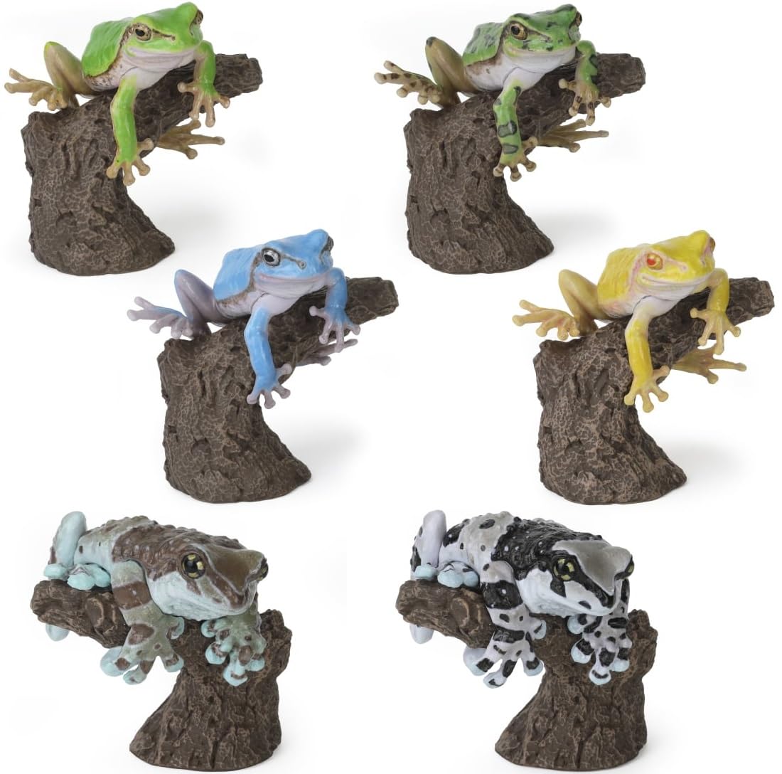 

The Big Creature Tree Frog and Milky Tree Set of Gachapon Capsule Toy Encyclopedia Finger-Maki Collection [Complete 6] [Unopened Capsule]