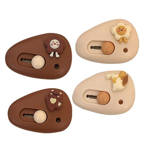 4 Pcs Mini Box Cutter Retractable Utility Knife Small Letter Opener Envelope Slitter Portable Package Opener for Mail Boxes Crafts