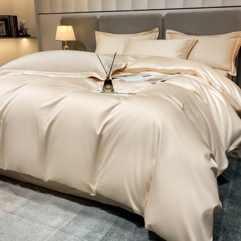 Czteroczęściowy zestaw z długimi odcinkami bawełny klasy A dla matek i dzieci Xinjiang z czystej bawełny kombinowana poszwa na kołdrę prześcieradło lekka luksusowa pościel