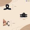 KARP Hair Clips for Women Girls 5 Pcs Clutcher With 20Pcs Rubber Band for Thin/Medium Fine Hair Non-Slip Tiny Claw Fits All Type Hair (K2537)