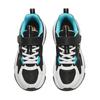 Anta Kids Synthetic Leather Fabric Trendy Casual Non-Slip Durable Low-Top Running Shoes Kids sneakers Black White Blue 312438805-5