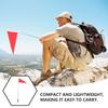 Portable Lightweight Handheld Tour Guide Flag for Excursions School Vibrant Telescopic Design Safety Signal
