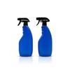 500ml 16oz HDPE Black Oval Fine Mist Spray Bottle Refillable Alcohol Disinfectant Sealed Plastic Spray Bottle with Sprayer
