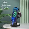 3-in-1 Wireless Charger Stand for iPhone, Apple Watch, and Earbuds