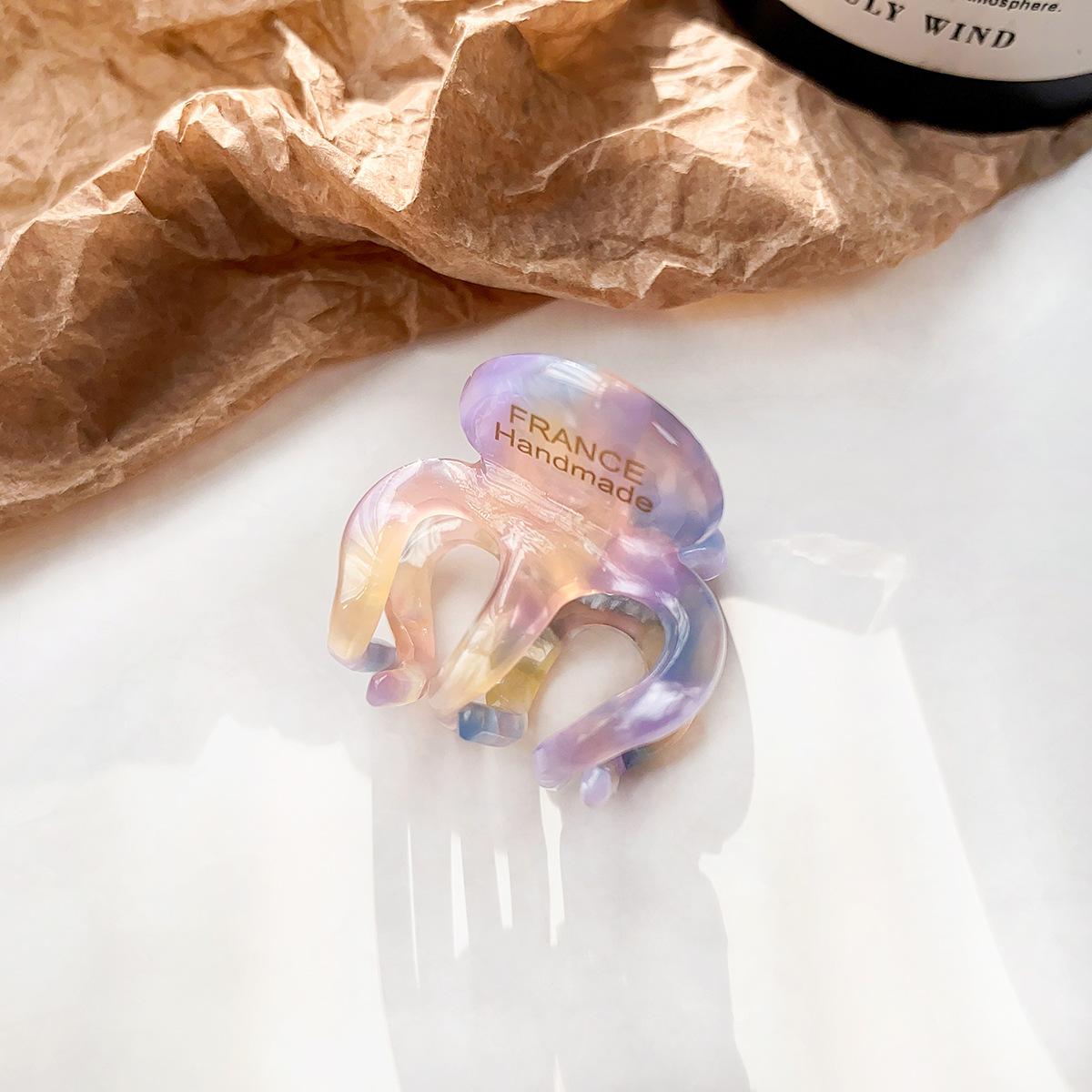 

Мини-заколка-краб из ацетата и акрила Kawaii, милая заколка для волос для девочек, милые шпильки, головные уборы 2,5 см, детские аксессуары