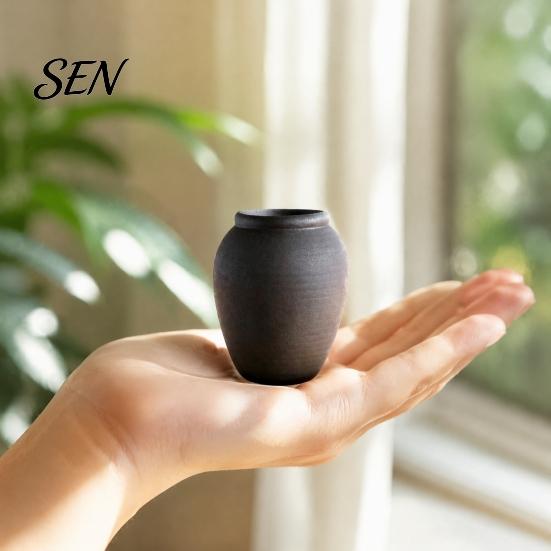 Weather Resistant Flower Container Retro Round Ceramic Vase, Small Hydroponic Planter, Rustic Indoor Outdoor Decorative Planter Table Centerpiece Vase