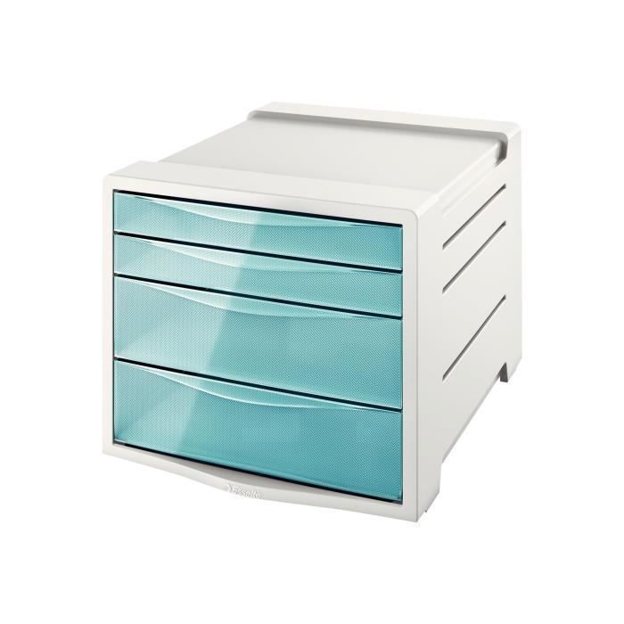 Bloc De Classement À Tiroirs - Esselte - Colour'Ice - 4 Tiroirs - Design Moderne - Multicolore