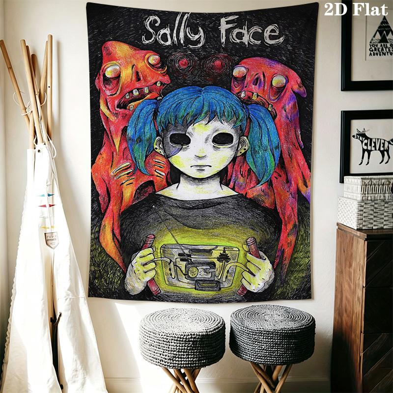 Sally Face Pattern Home Decor Tapestry, Wall Hanging, Decorative RV Wall Cloth.XGT0914189
