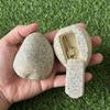 Realistic Disguised Rock Key Storage Box Resin Waterproof Imitation Stone Key Holder Spacious Design Natural Looking