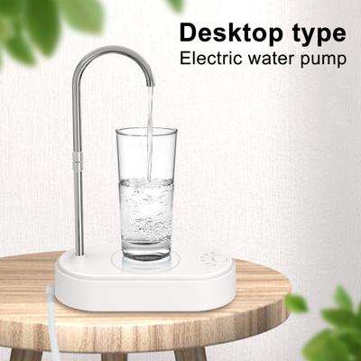Smart Desktop Water Bottle Pump Automatic Water Dispenser 360-Degree Rotatable Rechargeable Electric Water Gallon Bottle Pump