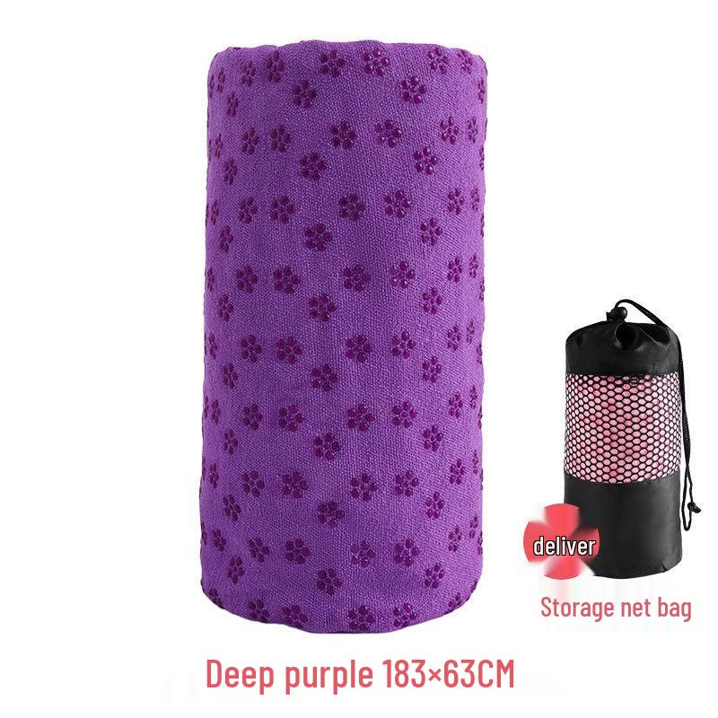 Professional Non-Slip Yoga Mat Towel - Thick, Widened, Lengthened Sweat-Absorbent Terry Cloth for Home Fitness