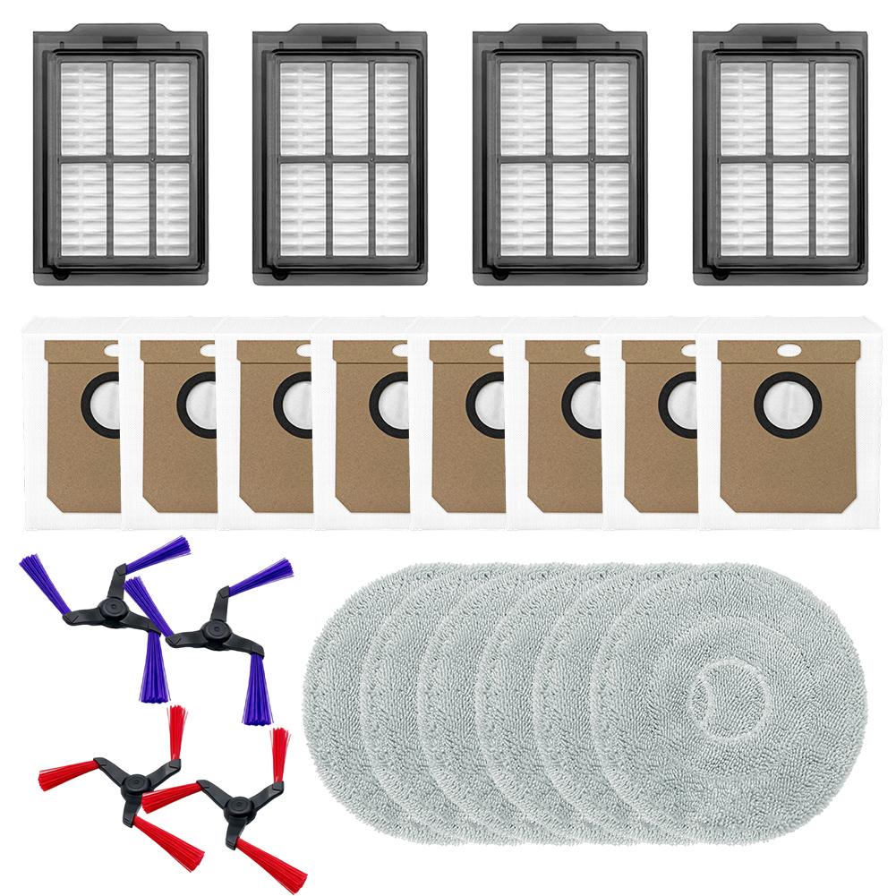 For Deerma X70 DEM-X70 Robot Vacuum Cleaner Side Brushes Filters Mop Cloths Dust Bags Set Home Pet Hair Cleaning Tools