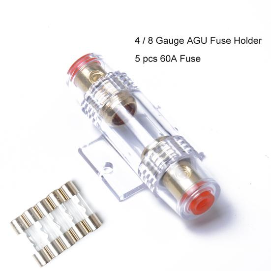 

Agu Inline Car Audio 60A Держатель предохранителя Кабель питания Усилитель Аксессуар