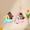 Cartoon Plush Groundhog Keychain Cute Car Keyring Funny Groundhog Dolls Pendant  Girl Gift
