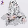 [BYSIFA] New Luxury Pure Silk Scarf Shawl Women Spring Autumn Long Scarves Ladies Brand 100% Silk Neck Scarf Foulard 175*52cm