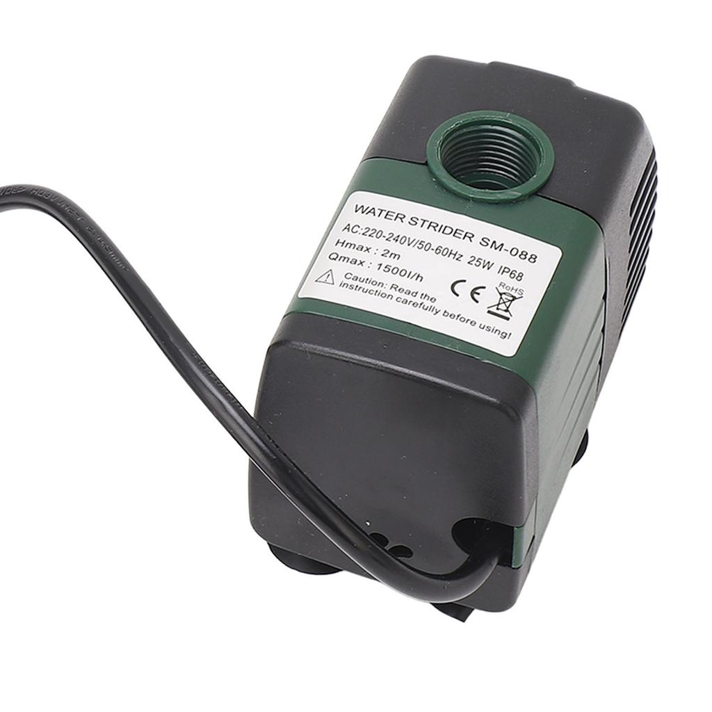Ponorné čerpadlo pro fontánu akvárium cirkulaci vody filtraci 25W mikro 1500Lh IP68
