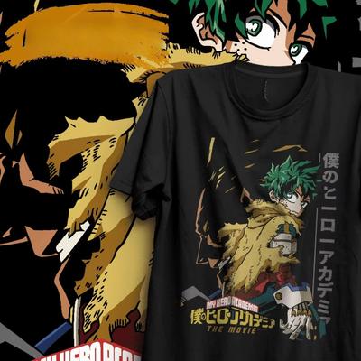 Summer My Hero Academia Deku Izuku Midoriya TShirt Unisex Oversized YK Streetwear Cotton Anime Manga Graphic Tee
