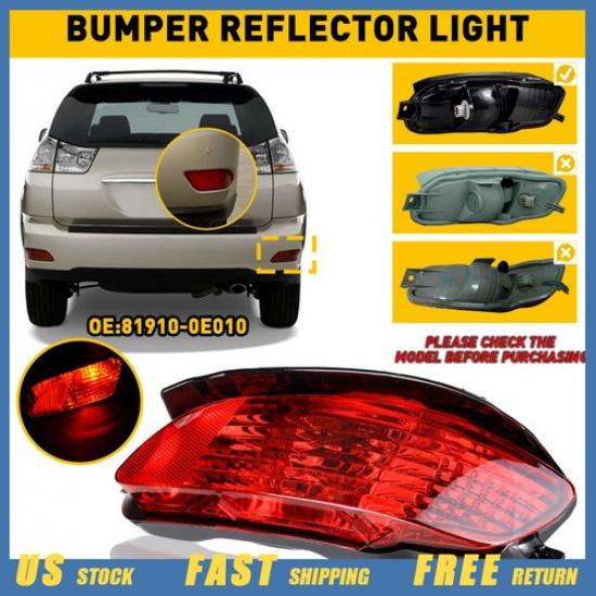 Задний отражатель бампера для 2004-2009 Lexus RX350 RX400 RX300 Красный ПРАВЫЙ RH V