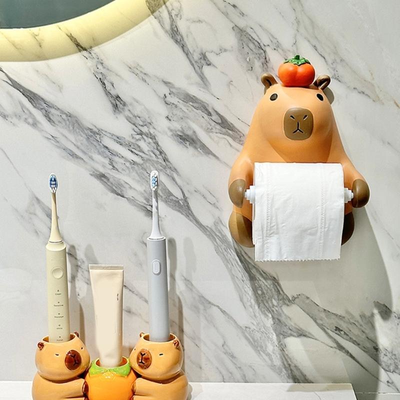 Cute Capybara Shape Tissue Dispenser Elegant Capybara Tissue Container Paper Stand Rack Great For Modern Interiors