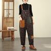 Versatile Plus Size Denim Overalls: Stylish, All-Season, Printed Casual Wear