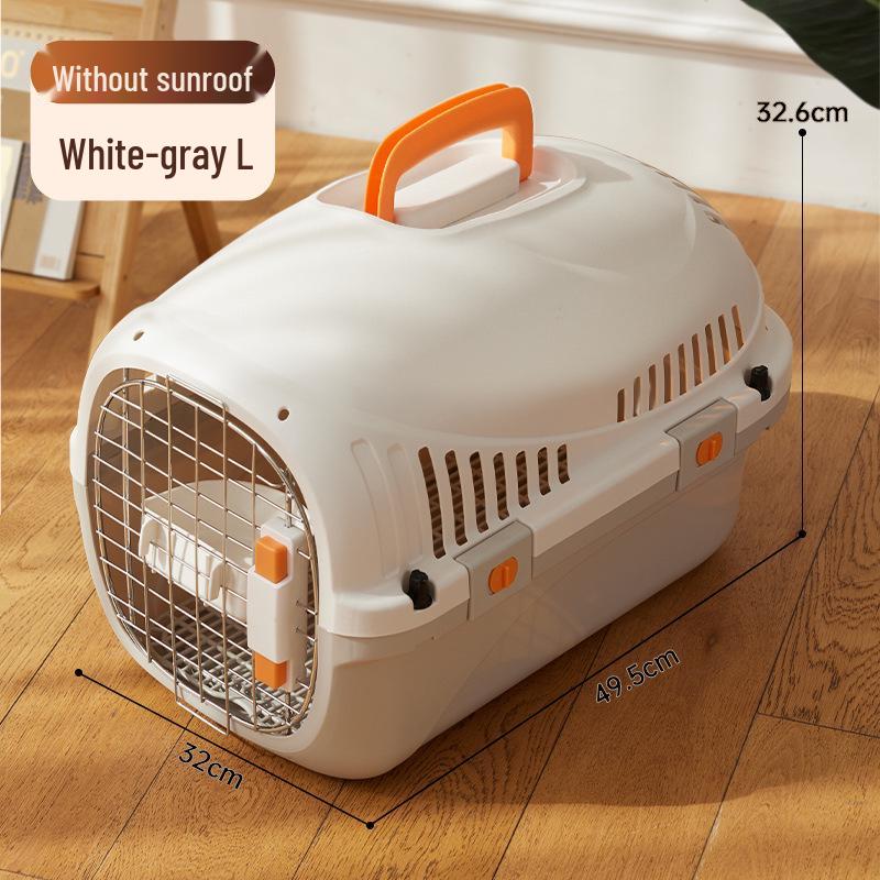 

Переносная авиационная переноска для питомцев: Съемная, моющаяся дорожная клетка для кошек и собак Pet Airline Box