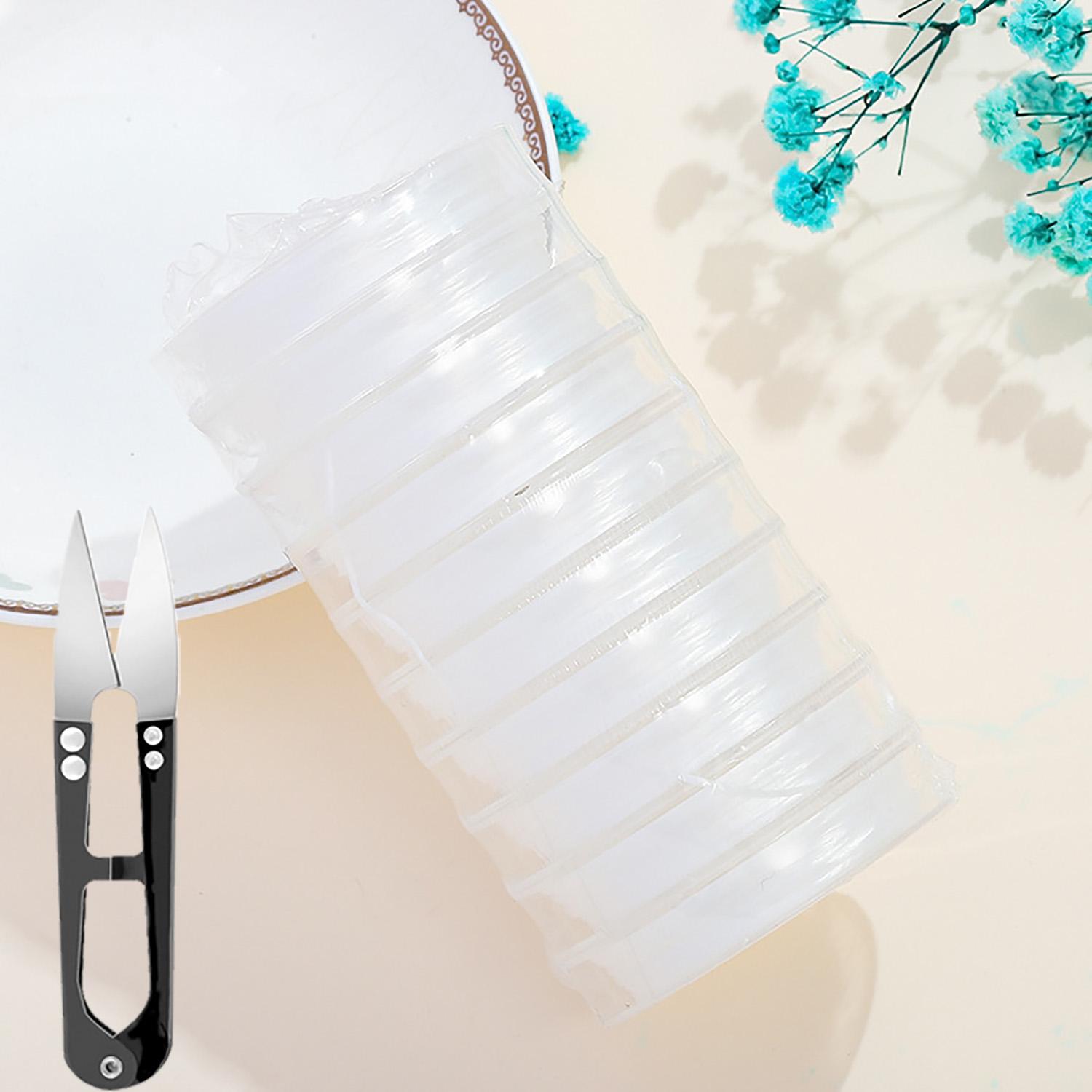 

10 рулонов эластичной нити для бисероплетения, шнур для ювелирных изделий, проволока, нить, аксессуары для браслетов своими руками белый