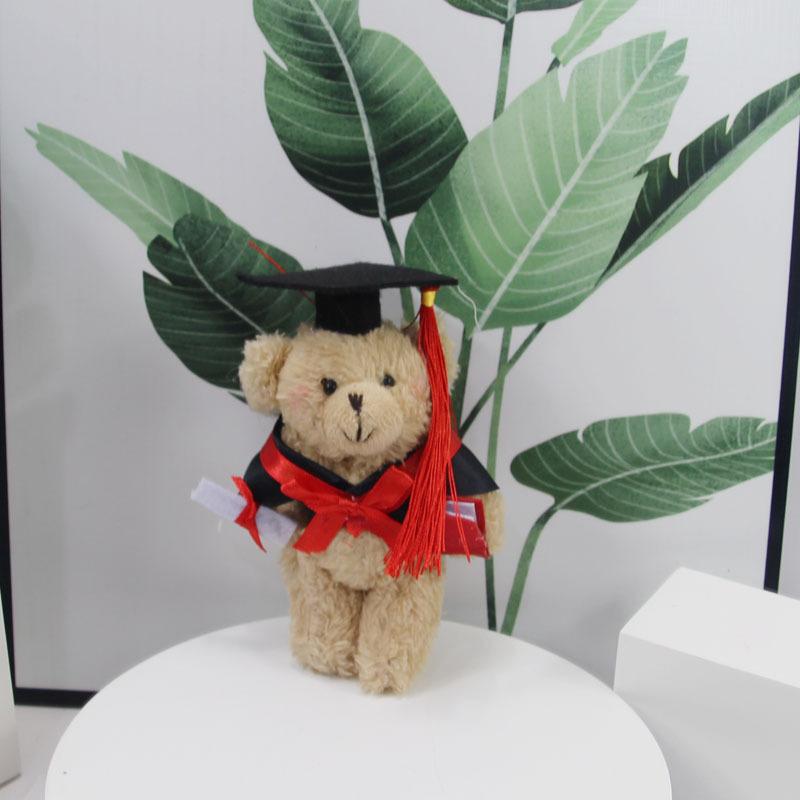 13cm Graduation Bear Dr. Bear Cartoon Lovely Bear Soft Graduation Bear Dolls  Kindergarten