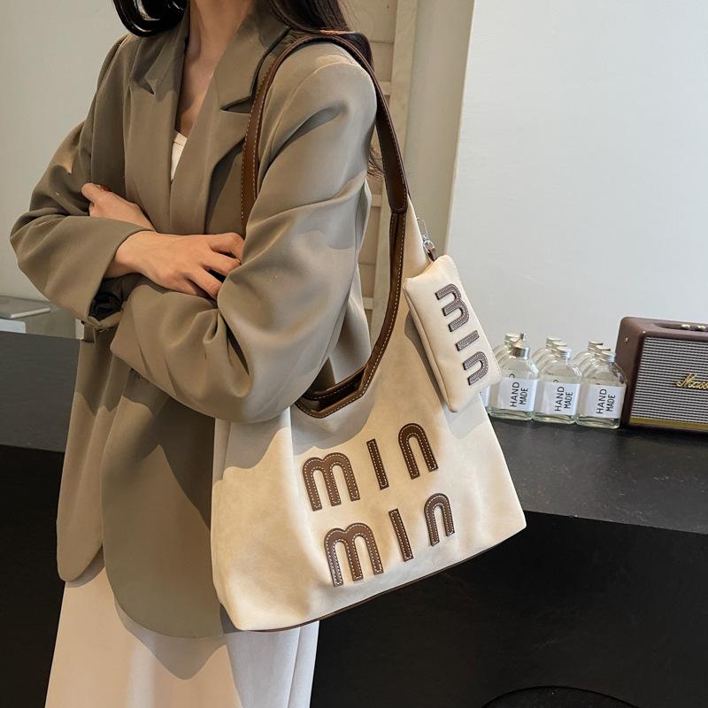 Jednoduchá jednobarevná kabelka, módní taška přes rameno, retro pu dámská taška, velká kapacita, všestranná dámská taška