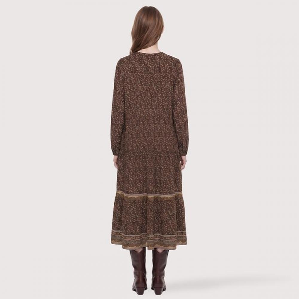 Thursday Island Vintage Flower Ethnic Long Dress T266mop154w
