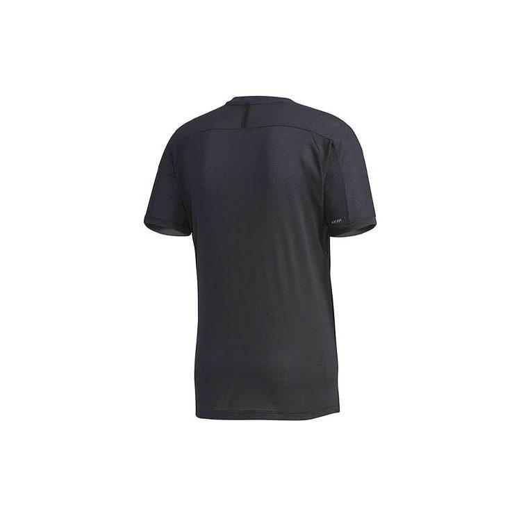 Adidas T Shirts Men's Black Crew Neck Moderate Straight Fit FK1418