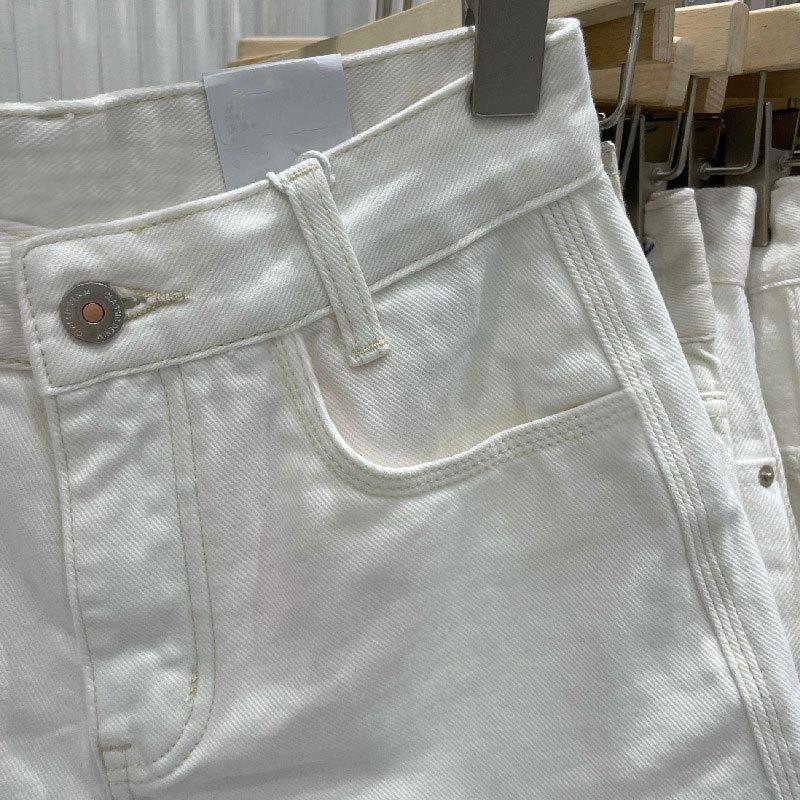 Pantaloncini di jeans strappati da donna taglie forti - Stile a trapezio ampio e sfilacciato