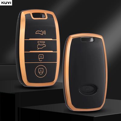 For Kia Picanto Sportage Rio 3 Cerato 4 Soul K5 Ceed Optima Seltos Sorento 3 4 Buttons Tpu Car Smart Key Case Cover