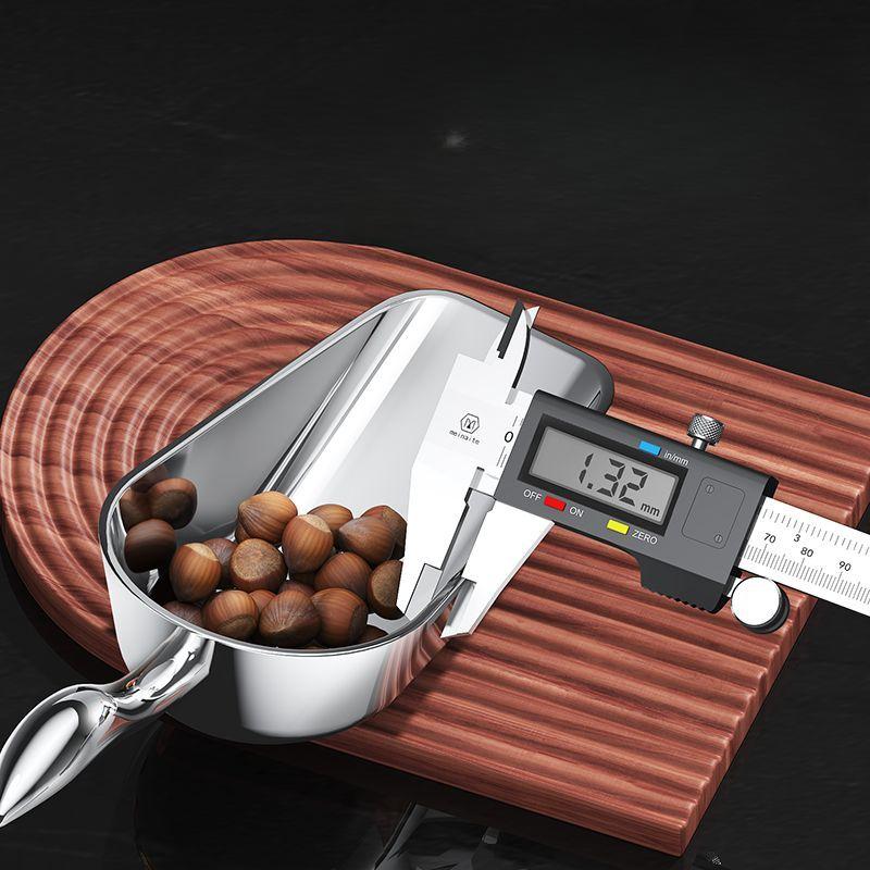 304 Stainless Steel Ice Shovel Simplicity Household Thickened Multi-purpose Rice Spoon Tea Food Flour Shovel Popcorn Flat Spoon