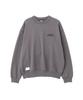 Schott SHAKE HAND DRAGON Crew Neck Sweatshirt, Men's, Size M, 410, Charcoal, 782-4232016