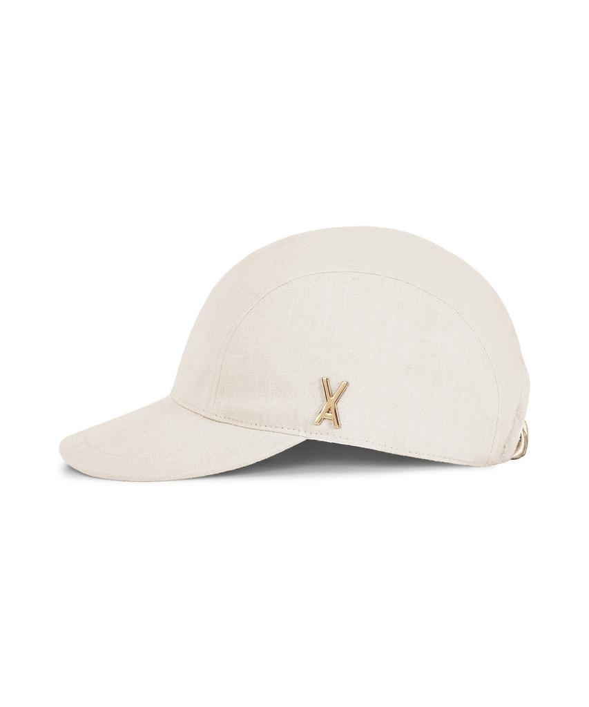 Bajal Va Studded Glossy Scrunchie Cap Ivory