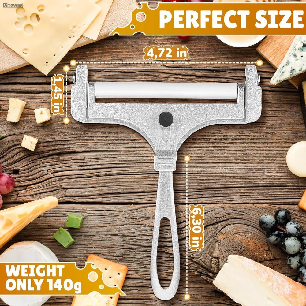 1 Stück Käseblock Käseschneider Handlicher Käseschneider für Blockkäse Edelstahl Käseschneider
